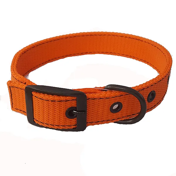 Περιλαίμιο Διπλό Ιμάντα Dark Π2,5cm Μ31-43cm Πορτοκαλί
