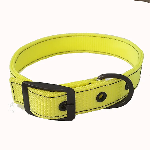 Περιλαίμιο Διπλό Ιμάντα Dark Π2,5cm Μ31-43cm Κίτρινο