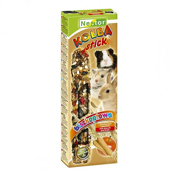 Στίκ Τρωκτικών Μπισκότο Φρούτα 2τεμ 115γρ