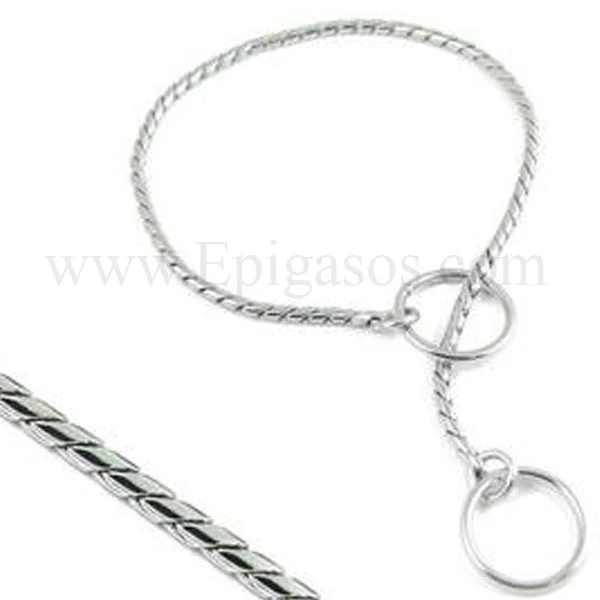 Epigasos Ανοξείδωτη Καδένα Σκύλου Snake 35cm X 3mm για σκύλο με κεφάλι έως 30εκ