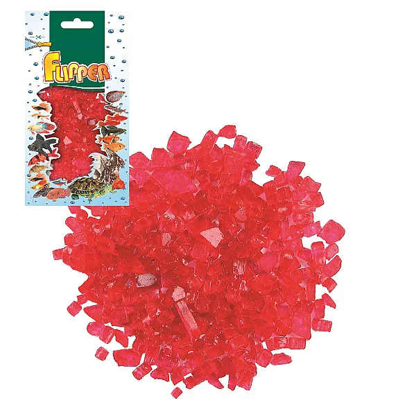 Χαλίκι Ενυδρείου glassy, red 250g