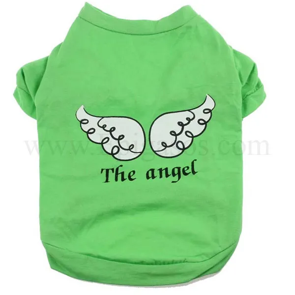 T Shirt Σκύλου / Γάτας The Angel Πράσινο 29.5εκ
