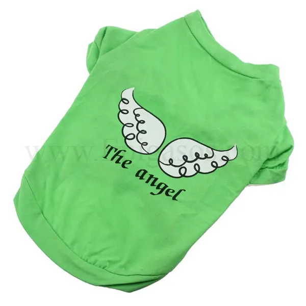 T Shirt Σκύλου / Γάτας The Angel Πράσινο 29.5εκ