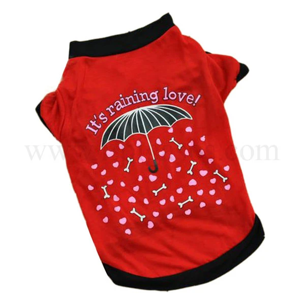 T Shirt Σκύλου / Γάτας It's Raining Love! 30cm