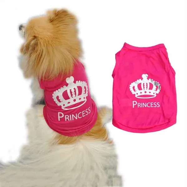 T Shirt Σκύλου / Γάτας Princess Κόκκινο 24cm