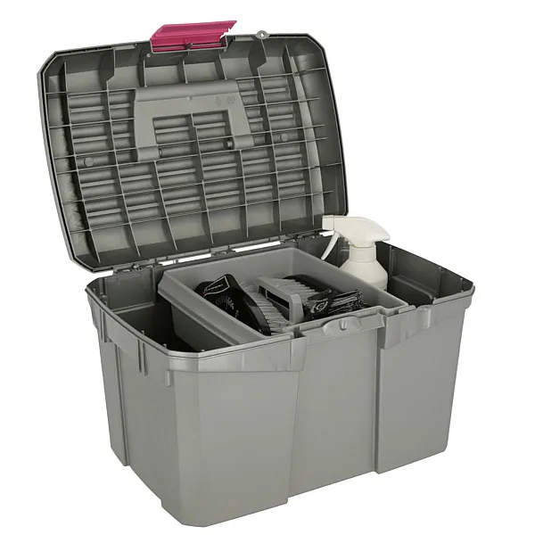 KERBL Βαλιτσάκι Περιποίησης Siena grey/pink