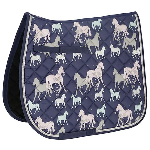 Saddle Pad Collection S/S19  dark blue print dressage