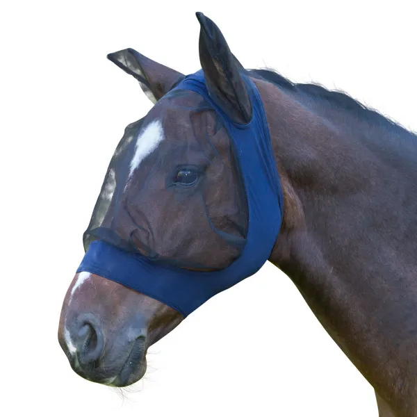 KERBL Μάσκα για Μύγες FinoStretch Πρόσωπο + Αυτιά  (pony) Μπλέ
