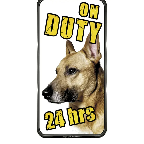 ΠΙΝΑΚΙΔΑ PVC "ΟΝ DUTY 24 HRS" 150Χ310ΜΜ MALINOIS