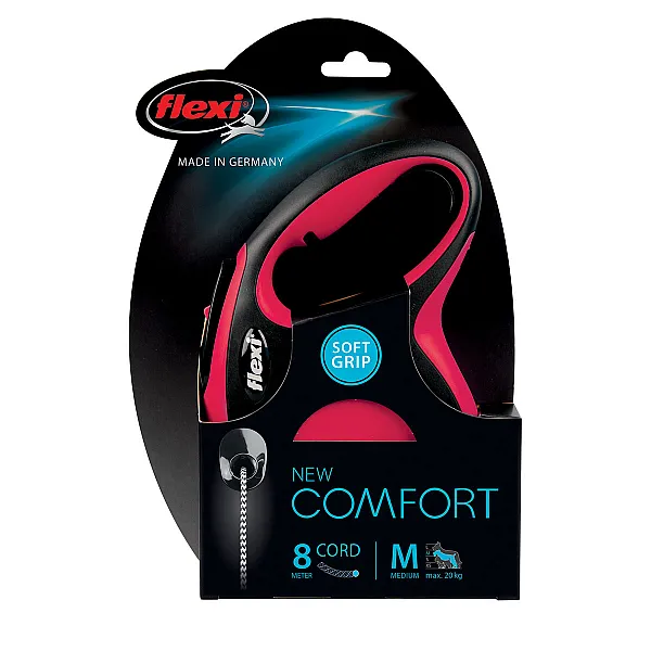 Νέο Flexi Comfort Κορδόνι 8m 20kg Κόκκινο