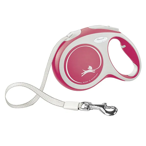 Flexi Leash New Comfort M 5m Ταινία  max 25kg, Κόκκινο