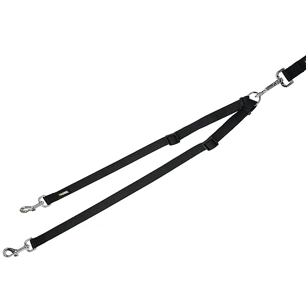 KERBL Οδηγός για 2 Σκύλους Miami Μαύρο 40-70cm 20mm