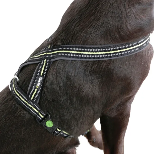 KERBL Επιστήθιο Xenos 40 - 60 cm  20 mm black / neon yellow