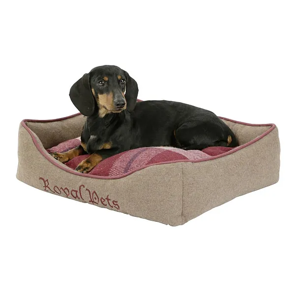 KERBL Cosy Bed Royal Pets 60x50x17cm, brown/red