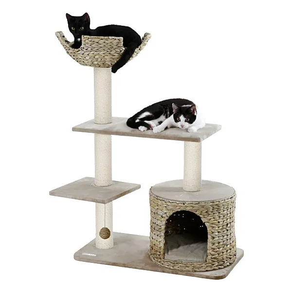 KERBL Cat tree banana leaf, beige, 70x35x100cm, in brown box