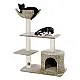 KERBL Cat tree banana leaf, beige, 70x35x100cm, in brown box