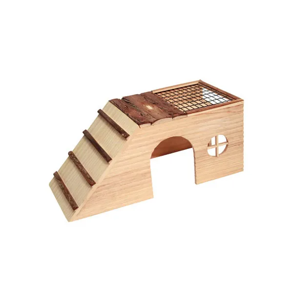 kerbl Ξύλινη Καμπίνα Τρωκτικών Με Ράμπα ΜxΠxΥ 48x22x20 εκ.