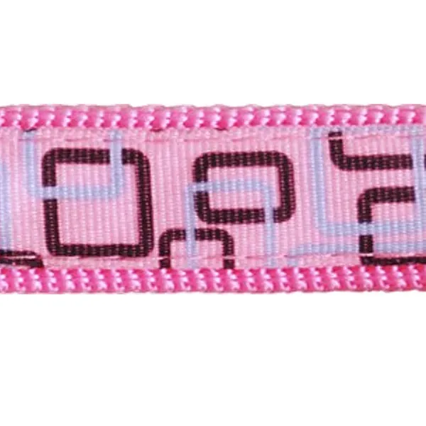 Επιστήθιο Σκύλου 50-76cm Ρόζ Με Σχέδιο 2,5cm