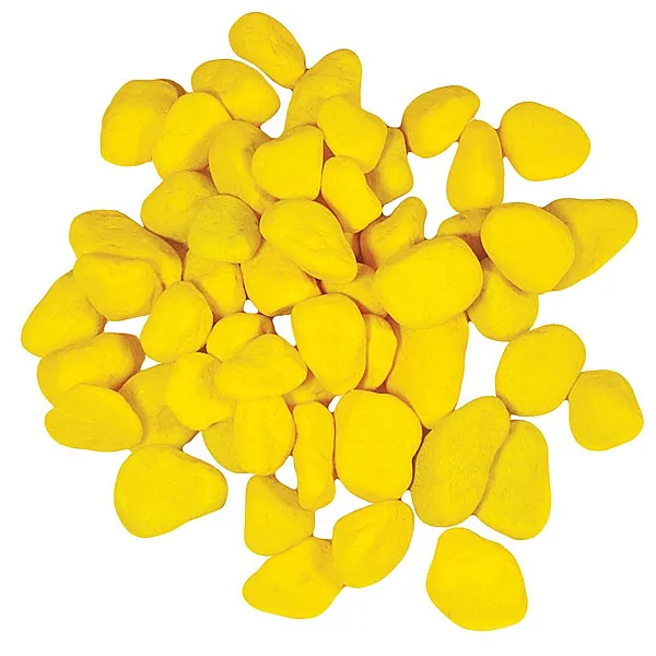 Χαλίκι Ενυδρείου Κίτρινο διάμετρο 0,7cm, 0.5kg